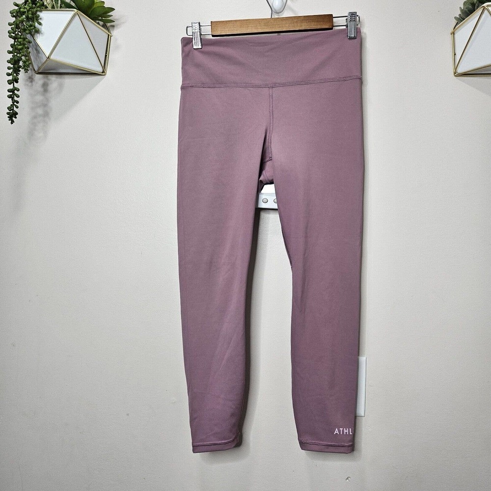 Athleta Elation Train Logo 7/8 Tight Leggings Size Medium #883601